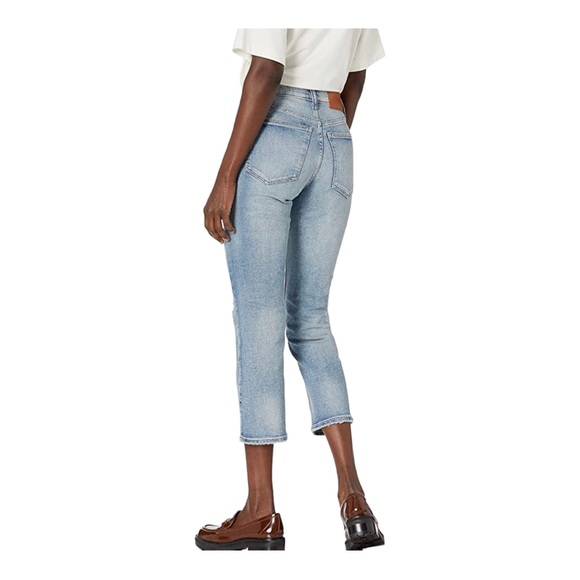 Lucky Brand Women ZOE Straight Crop Jean 12 Mint Colored Denim Stretch Mid Rise - Picture 2 of 11